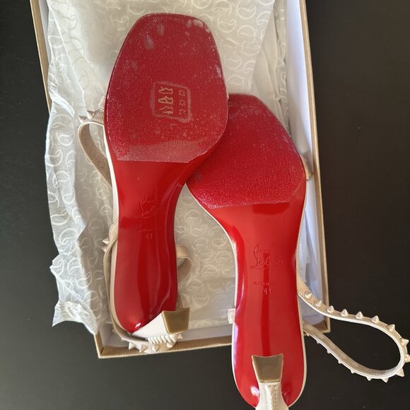 Christian louboutin beige Spiked Sandals - Picture 3 of 7